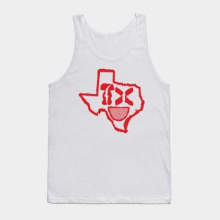 Grunge Heads Texas Smiling Face Tank Top